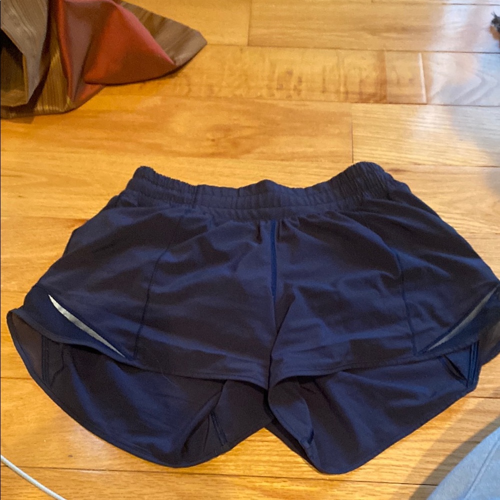 Lululemon Athletica Black Athletic Shorts with Moisture-Wicking Fabric